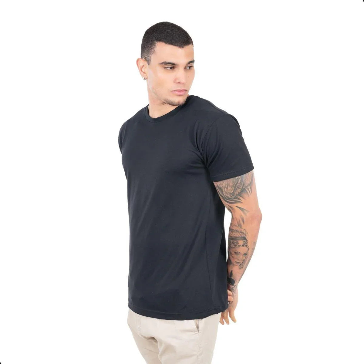 Camiseta Algodão Personalizada Premium Masculina - Studio Silk Flow