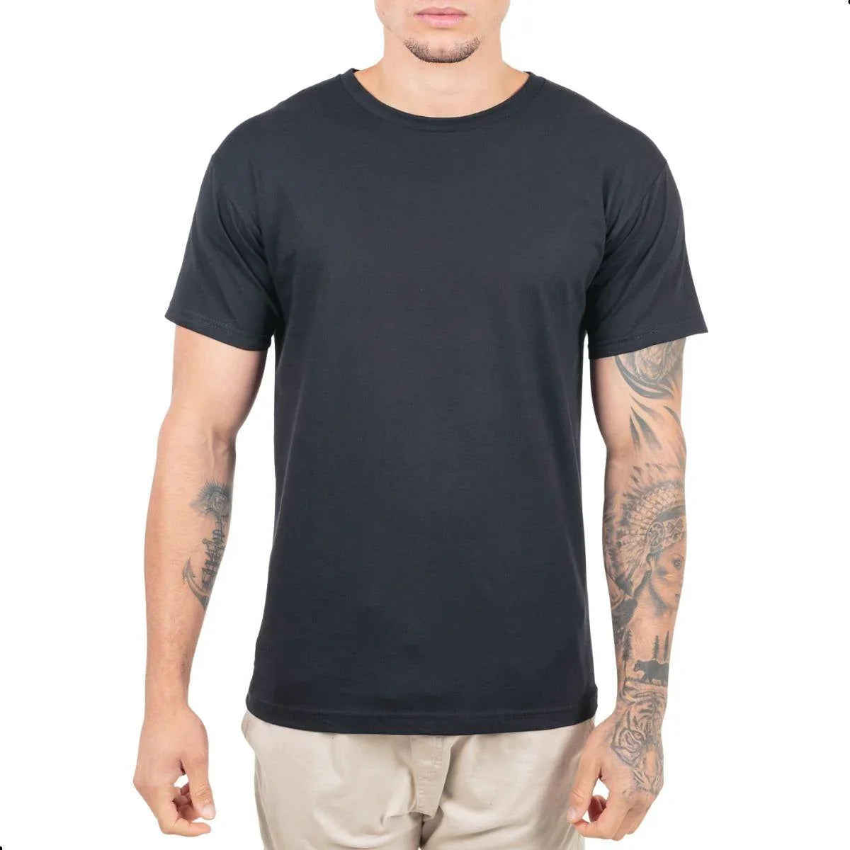 Camiseta Algodão Personalizada Premium Masculina - Studio Silk Flow