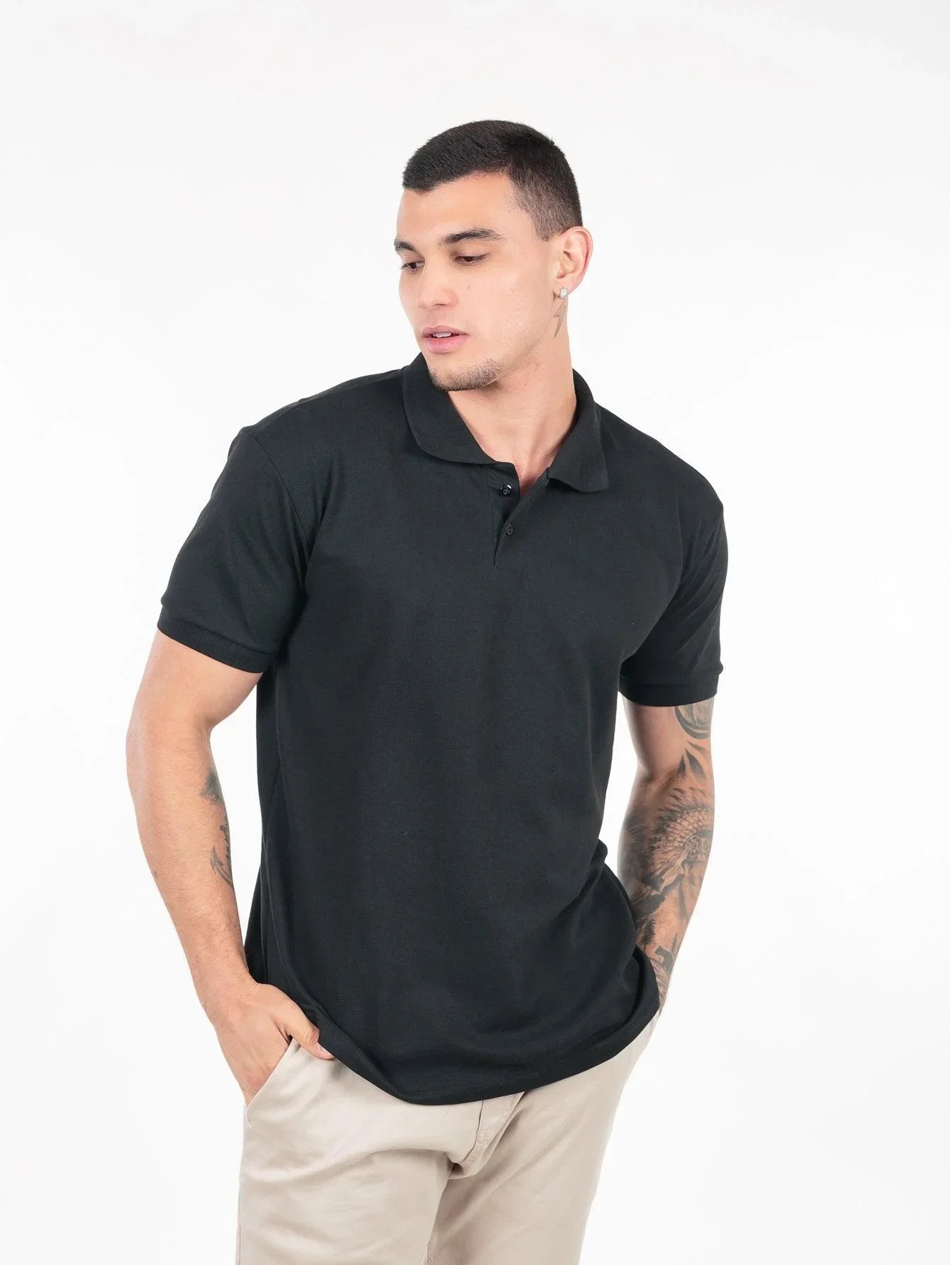 Camiseta Polo Piquet Personalizada Premium - Studio Silk Flow