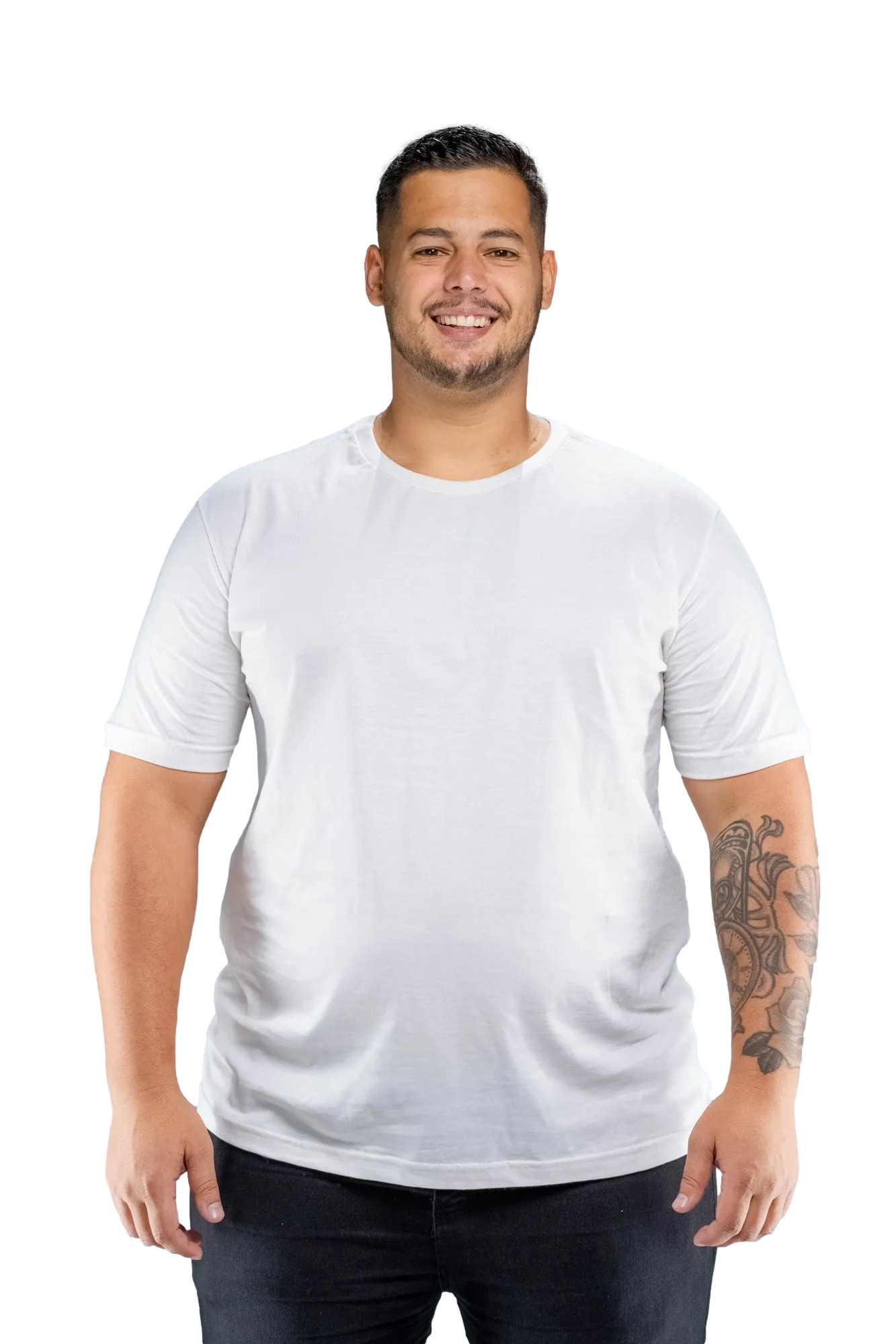 Camiseta Algodão Plus Size Personalizada Premium Masculina