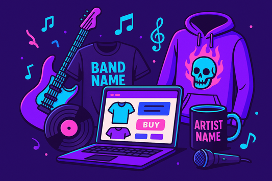 Merch para Bandas e Artistas Independentes: Como Começar a Vender Seus Produtos Sem Estoque