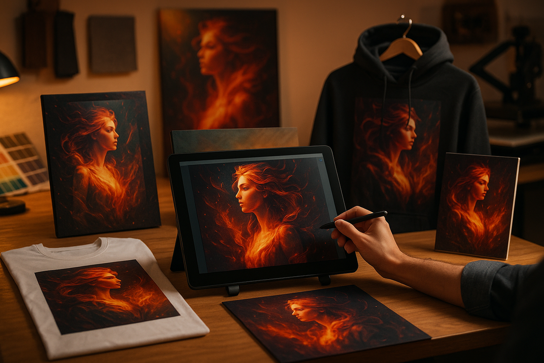 Do Midjourney para o Moletom: O Guia Completo para Estampar sua Arte de IA